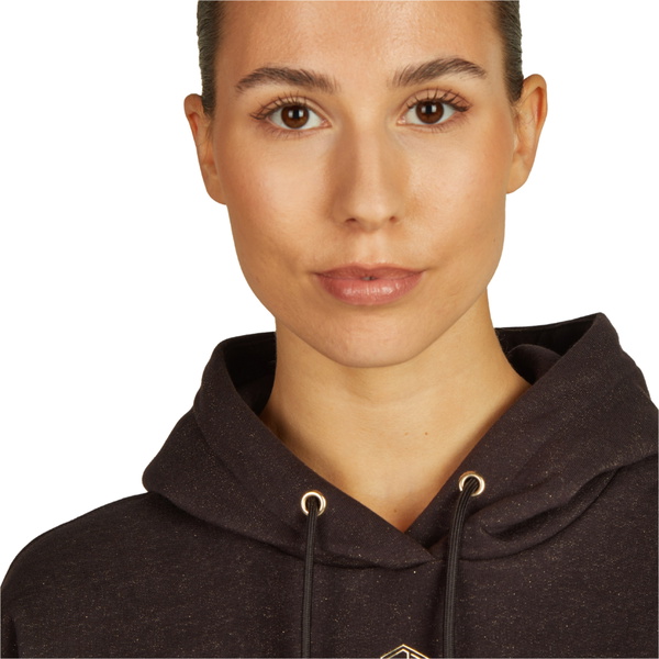 2025 Eskadron Damen Heritage Hood Sparkle Shirt 823158 105 090 - Black Truffle